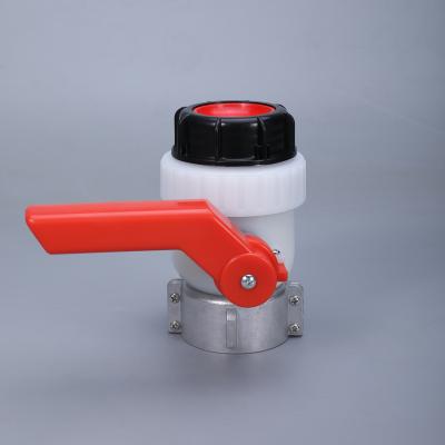 China Garden Accessories Plastic Ball Valve For IBC Thread Industrial Dn50 Tank 75mm for sale