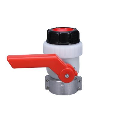 China Garden Water Connectors Safety Tote Water Drain Tank Adapter IBC Plastic Ball Valve 2