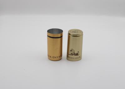 China 25*43mm 30*60mm Whisky Wine Bottle Tamper Proof Aluminium Closures Caps for sale