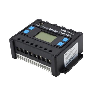 China Auto Solar Charger Controller 20A PWM 12V/24V Detection LCD PWM Charge Controller for sale