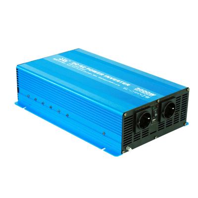 China Power Inverter Pure Sine Wave AC 110V 220v 230v 240v DC 12v 24v Inverter 3000W 45*25*10CM for sale