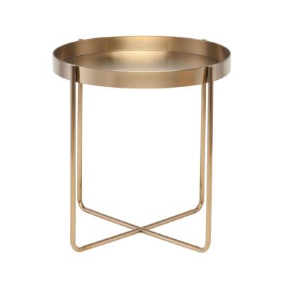 China Modern Design Sustainable Luxury Stainless Steel Table Acrylic Side Tables for sale