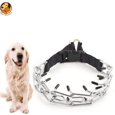 China High Quality Viable Hot Selling Adjustable Dog Fork Pinch Chain Choke Dog Training Collar Adjustable Dog Collar for sale