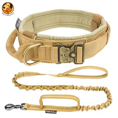 China Custom Tactical Pet Collar Training Leash Pet Supplies Quick Release Outdoor Tactical Dog Collar for sale