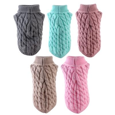 China Wholesale Viable Multi-colors Manufacturer Winter Dog Sweater Soft Warm Pet Clothes Cat Clothing Dog Sweater Vest for sale