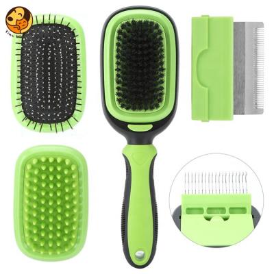 China Viable Wholesale Multi Functional Brush Rake Shedding Comb For Dog Cat 5 In 1 Pet Grooming Kit for sale