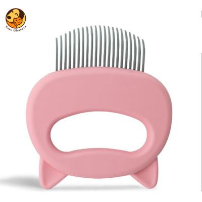 China Hot Selling Viable Stainless Steel Pet Grooming Cleaning Tool Comfortable No Damage Dog Cat Fur Comb for sale