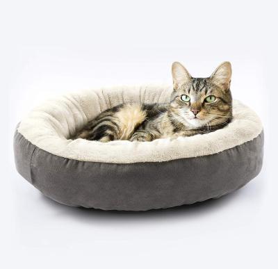 China Sustainable Cute Soft Pet Sofa Bed Plush Calming Pet Cushion Nordic Pet Bed for sale