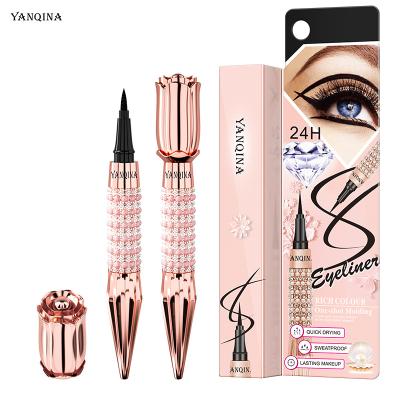 China YANQINA Scepter Waterproof Eyeliner Waterproof Sweatproof Non-smoothing Cool Black Coloring Pen for sale