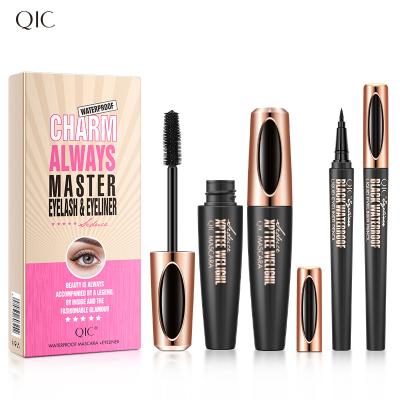 China No sequel version of QICAbundance4DMascara2in1eyeliner waterproof natural curling beauty for sale