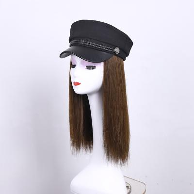 China The Other Manufacturer Of Detachable Cap Wig Straight Hair Wig Set Medium Short Length One Piece Dropshipping for sale