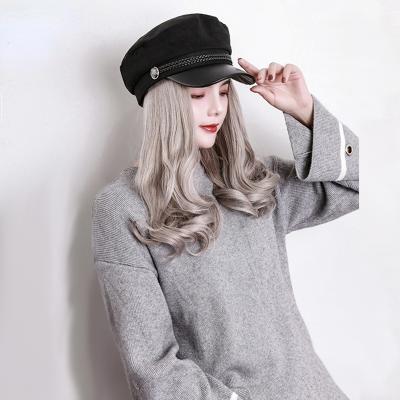 China Other Fashion Detachable Wig Womens Short Cap Waves Roll Up Wig Set A for sale