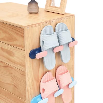 China Wholesale Minimalist 2021 New Design Bathroom ABS+PP Slippers Plastic Shoe Rack Rack For Home for sale