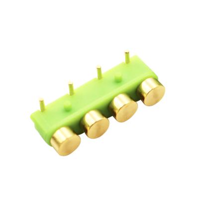 China Automotive female pogo pin connector 4 pins for power charger for sale