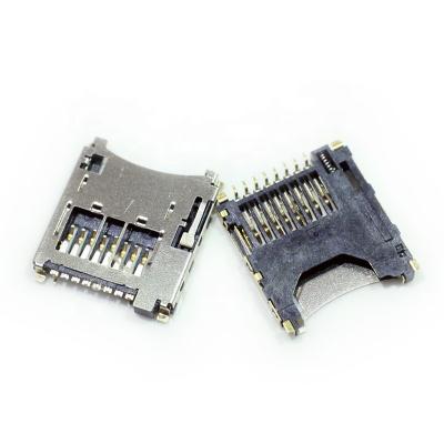 China TF Strong Push-Push Oxidation SD Card Reader Micro SD Memory Card Connector for sale