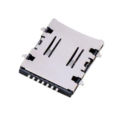 China High temperature resistant oxidation SMT nano sim card PCB board strong flip type connector for sale