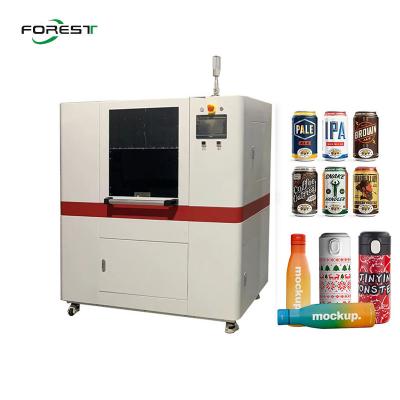 China Cylindrical Rotary UV Printer Cosmetic Plastic Cap Printing Machine for sale