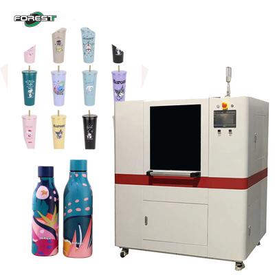 China Rotary UV Printer Cylinder Printing Machine Digital Inkjet Printer For Plastic Bottle Stainless Steel Thermos Bottle for sale