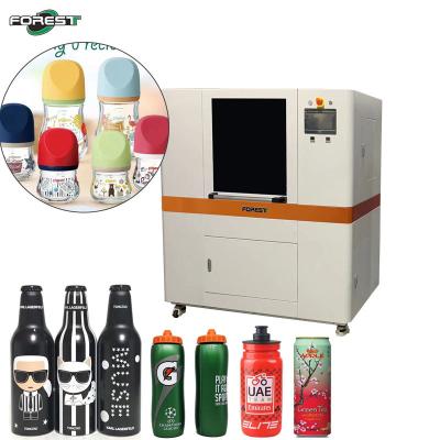 China High Speed Rotary Inkjet Printer With 1-4 Pcs Print Head Printing For Glass Plastic Bottle Beverage Can  Aluminium Can for sale