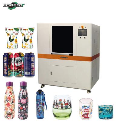 China Cylinder Inkjet Printer 360° Rotation UV Printer Versatile Printing For Stainless Steel Thermos Bottles for sale