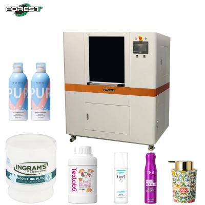 China 360 Degree Round Cylindrical UV Printing Machine High Speed Bottle Inkjet Printer for sale