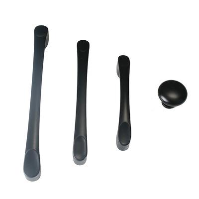 China American Wholesale Durable Matte Black Handle Modern Single Hole Furniture Hardware Puller Clothes Cupboard Door Knob for sale