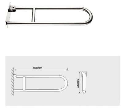 China Stability Bathroom Accessory 304 Stainless Steel Safety Grab Bar For Disable for sale