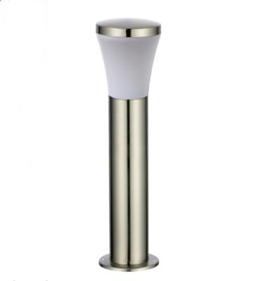 China Outdoor decorative garden stainless steel frost PC lens e27 garden light for lawn for sale