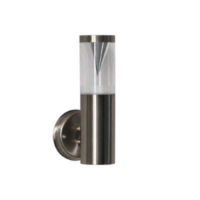 China Outdoor modern polycarbonate cylinder stainless steel gu10 wall light for garden for sale