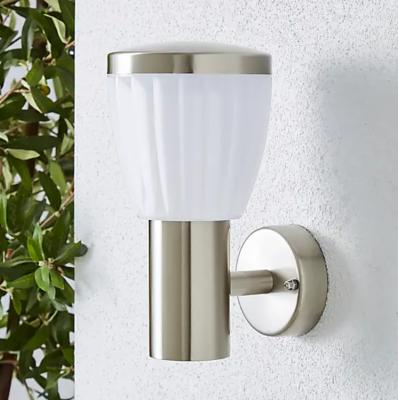 中国 Waterproof Polycarbonate Design Single Fold PC Lens Stainless Steel Outdoor Led Wall Lamp Garden 販売のため