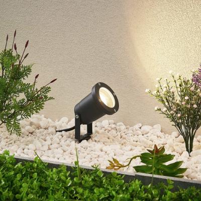 China Modern Hot Selling LANDSCAPE Shade Glass Lawn Spot Modern Waterproof Aluminum Spike Outdoor Lamp gu10 for sale