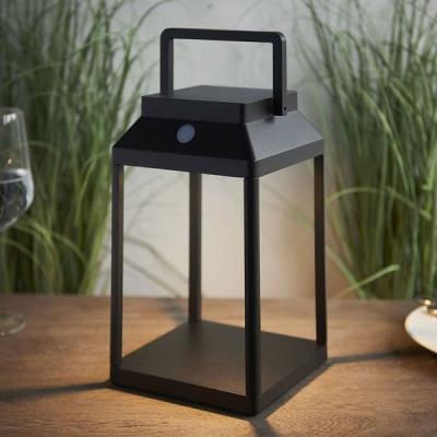 China Waterproof USB Charging Aluminum Solar Garden Lantern Outdoor Hanging Cube Garden Cube Lanterns Lights Landscape for sale