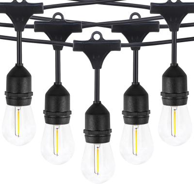 Κίνα RGB LED String Light Outdoor String Lights 48FT Edison Vintage Shatterproof Bulbs and Market Grade προς πώληση