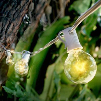 China Waterproof Outdoor 100FT 27 LED G40 RGB Globe Christmas String Light Light Bulbs String 25FT 50FT IP44 Clear for Wedding and Patio Te koop