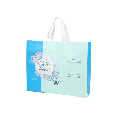 China TNT Disposable Wholesale Promotional Material Tote Bags Custom Laminate Non Woven Woven Shopping Bag for sale