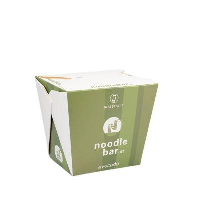 China High Quality Recycled Materials Fast Food French Fries Snack Cardboard Boxes Lunch Noodle Box Kraft Paper Takeout Box for sale