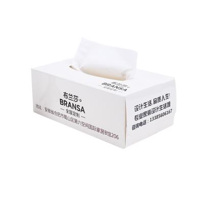 China Recycled Materials Wholesale Promotional OEM Towel Customized Logo Printing Kraft Paper Tissue Packaging Box for sale