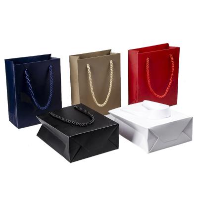 China Custom Logo Paper Bags Jewelry Packaging Recyclable Shopping Paper Bag OEM Manufacturer Kraft Paper for sale