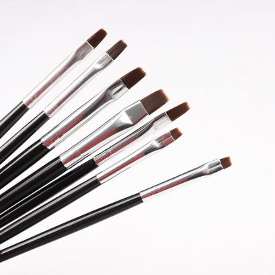 China NAIL 7pcs/set Nail Art Brush Flat Drawing Paint Square Nail Gel Pen UV Art Tools for sale