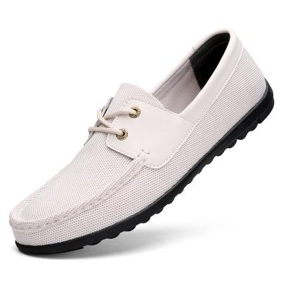 China Breathable High Quality Outdoor Knitting Lace And Slip On Men's Sports Shoes for sale