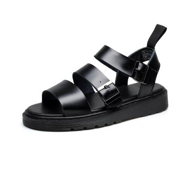 China New trend of hot couples breathable quality male-female and children's genuine leather sandals for sale