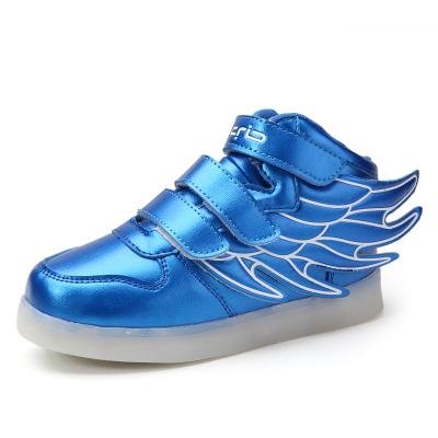 China Durable Fashion Popular Soft Lightweight Boy And Girl Kids Casual Shoes With Wings for sale