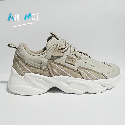 China OEM AM110704 Hot Sale Leather Fashion Chunky Sport Men Causal Shoes CUSHIONING Trend With High Quality for sale