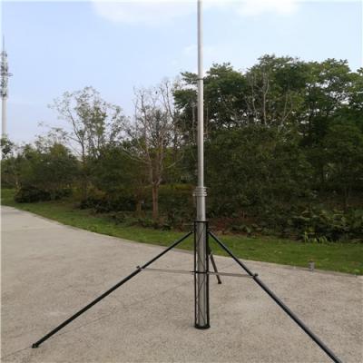 China 6063 Alu 12M van de Monitorpool van 4 Benenkabeltelevisie van de de Antennemast Draagbare Universele de Antennemast Te koop