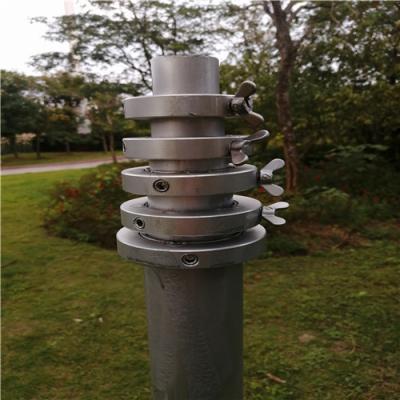 China 6063 Alu drücken ineinanderschiebender Aluminiumdie antennen-Schnittmast herauf leichten Mast von Hand ein zu verkaufen