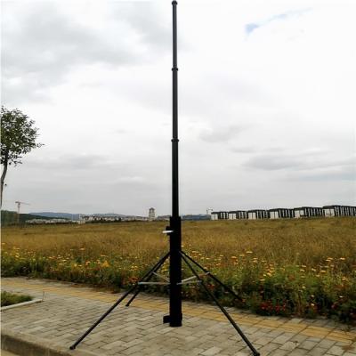 China Duw omhoog 6M Antenna Telescopic Mast Lichtgewichtalu Mast Pool van de driepoot Draagbare Hand Te koop