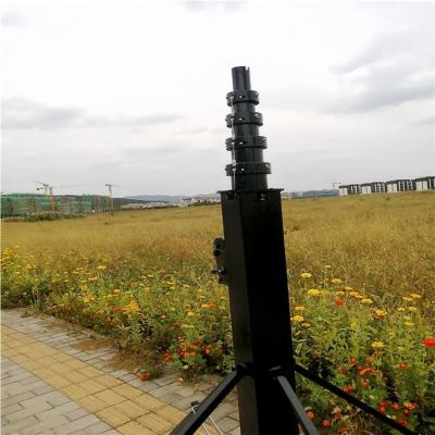 China Auto 15M 10KG Hand Push Up Winch Up Telescopic Antenna Pole Telescopic Mast Pole for sale