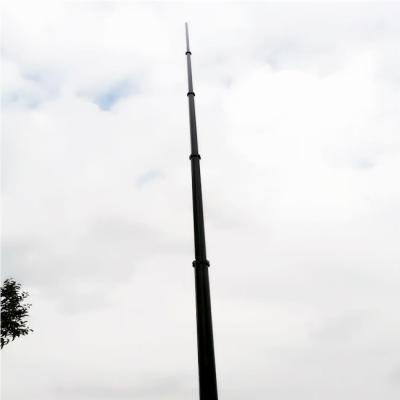 China 6063 Aluminium Manual Erect 30 Foot Portable Telescopic Mast for sale