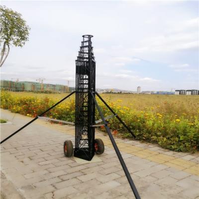 China Hand Winch 15M Telescopic 8 Sections Aluminum Truss Tower for sale