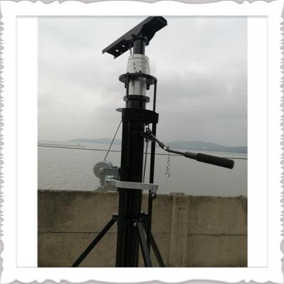 China Winch Up Tripod Portable Telescoping Aluminum Antenna Mast For TV WiFi HAM for sale